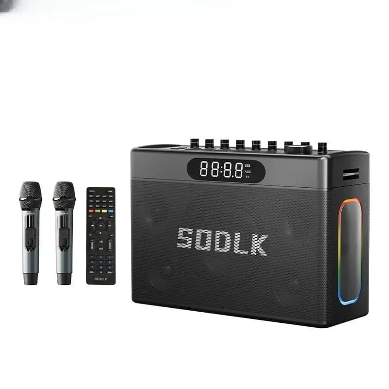 Altoparlante Portatile per Karaoke SODLK S1127 PLUS, 560W Alta Potenza, Wireless Bluetooth con Subwoofer per Bassi Profondi