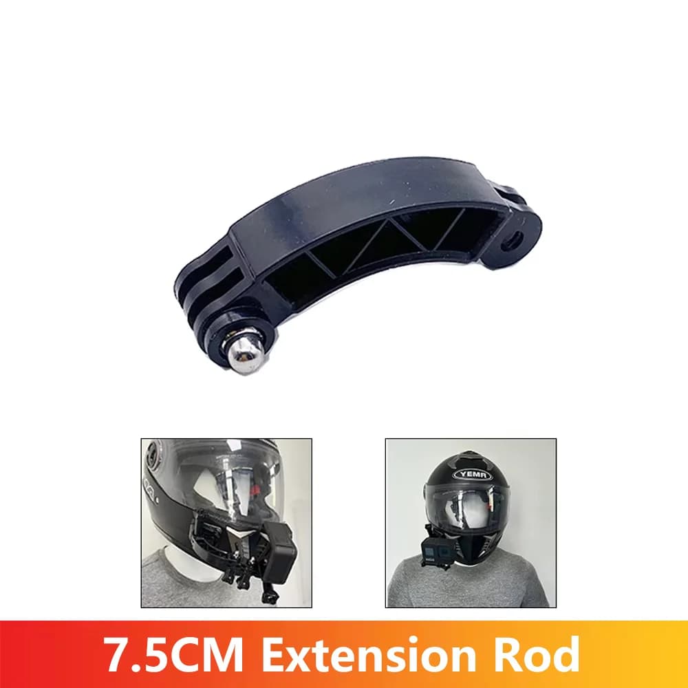 7.5 centimetri Asta di Prolunga Casco Palo di Montaggio Per GoPro Hero 13 12 11 10 9 8 7 5 Insta360 SJCAM AKASO DJI Osmo Action Camera Accessori