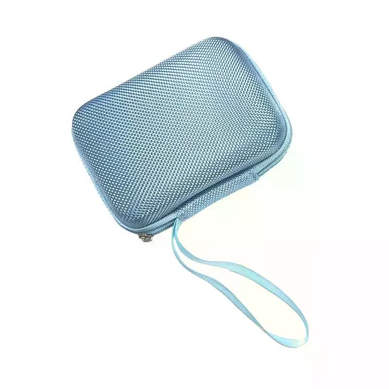 Small Nylon Travel Camera Case + EVA Rigid Shoe for Accessories, SD Cards and CCD Cards