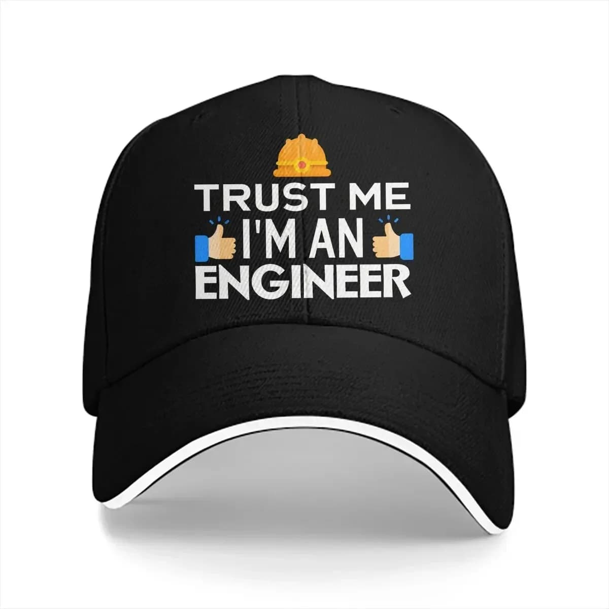 Summer Cap Sun Visor Thumbs Up Hip Hop Trust Me I'm An Engineer Peaked Hats