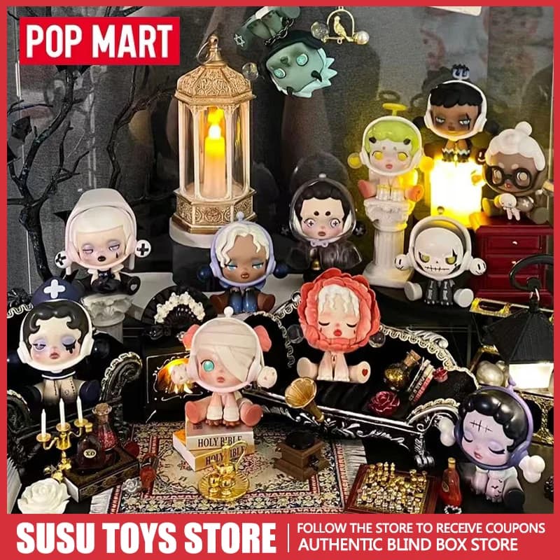 POP MART SKULLPANDA Serie Castello Antico Blind Box Autentico | Borsa Misteriosa a Sorpresa | Graziosa Statuetta Anime da Scrivania, Ornamento e Regalo