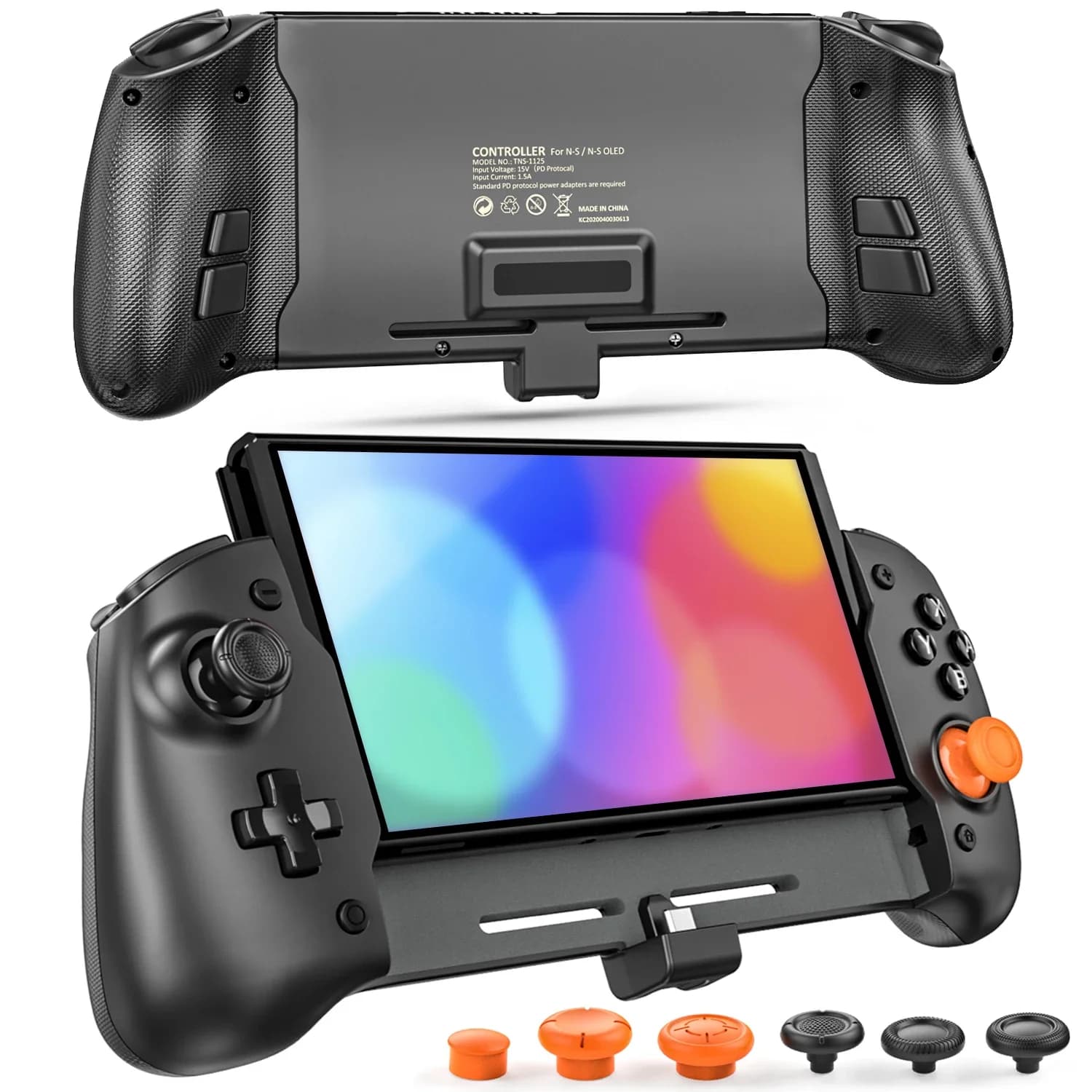 Per N-Switch Controller OLED Aggiornamento Gamepad Impugnatura portatile Giroscopio incorporato a 6 assi Controller personalizzato per Switch e Switch OLED