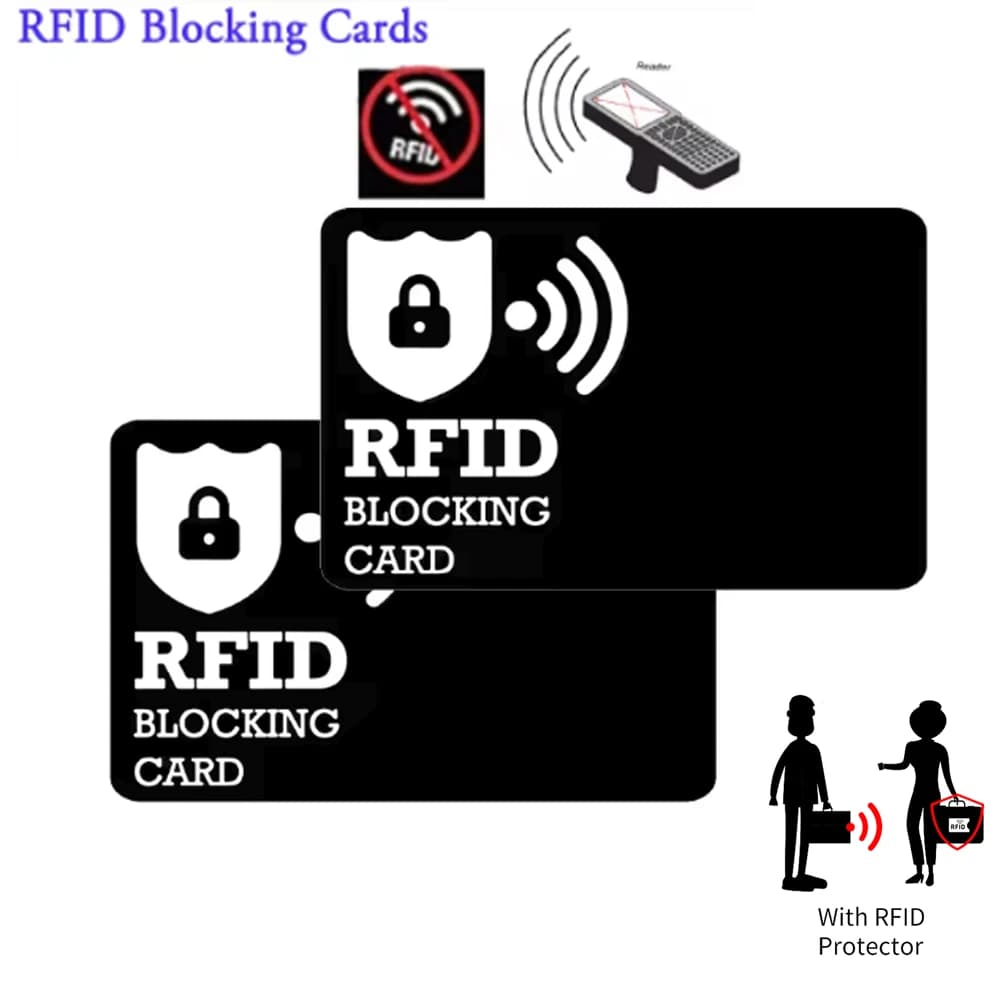 2/5 pezzi scanner scheda di protezione carte di blocco RFID senza contatto NFC carta di credito di debito protezione per passaporto blocco carta antifurto intelligente