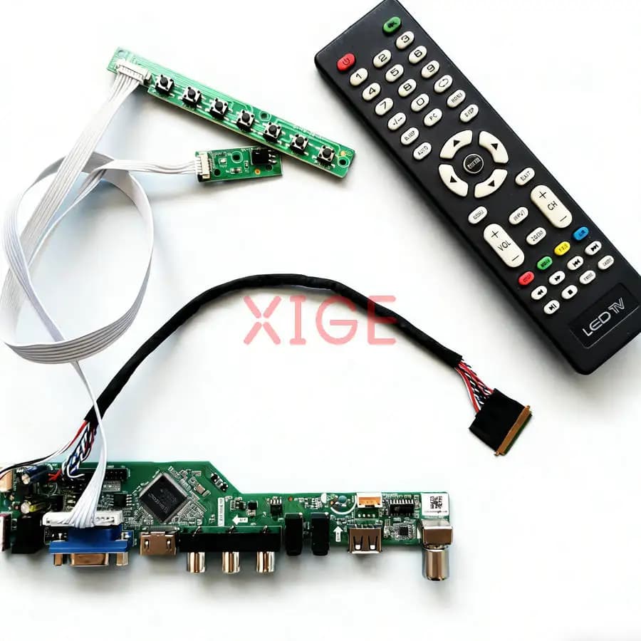 Kit Scheda Controller per LTN160AT06 N134B6 LTN145AT01 LP145WH1, USB+AV+VGA+HDMI LVDS-40 Pin, per Monitor Laptop 1366x768 1366*768