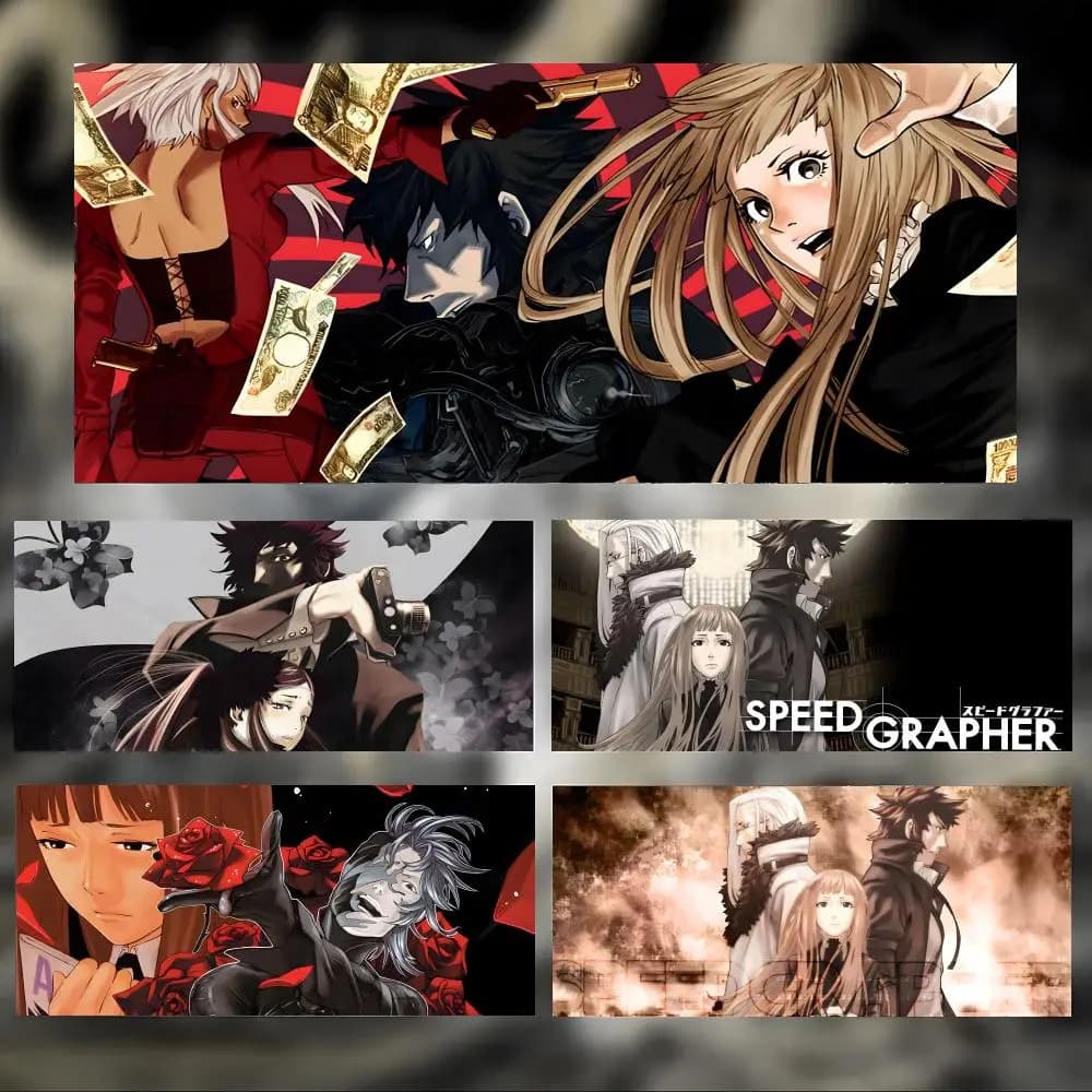 anime mature S-Speed Grapher Mouse Pad Large Thick Desk Pad Stitched Edges Gaming Mouse Mat for PC