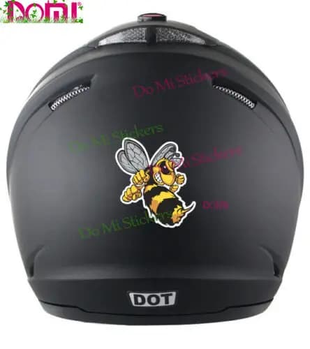 Wasp Bee Hornet Vinyl Adhesive IPad Laptop Car Helmet Yellow Car Sticker Bumper Cover Vinyl Decalcomania PVC Waterproof