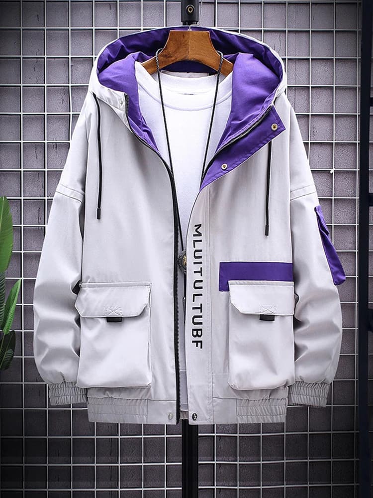 Felpa con Cappuccio Larga da Uomo, Stile Hong Kong, Versione Coreana, Tendenza Autunno Inverno Primavera, Top Casual da Lavoro in Poliestere