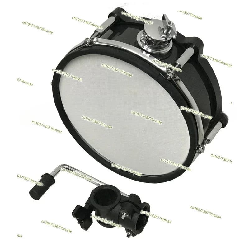 Pad per batteria Lemon da 10 pollici a doppia zona in legno con mesh, ricambio per batteria elettronica con supporto e morsetto per tom