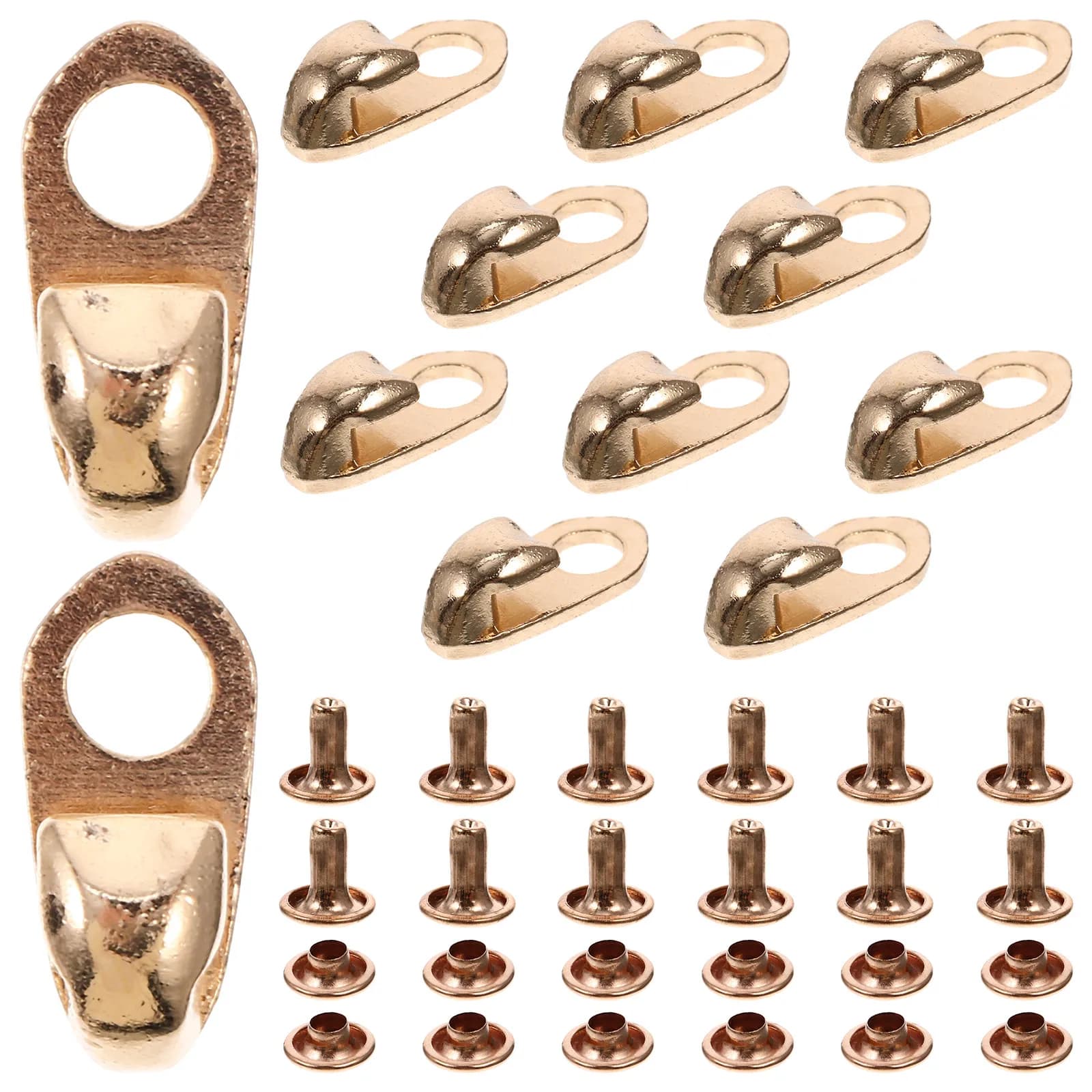 20 Pezzi Accessori per Scarpe da Montagna, Ganci in Lega per Stivali, Chiusure per Lacci, Forniture per Riparazione di Scarpe da Arrampicata e Escursionismo