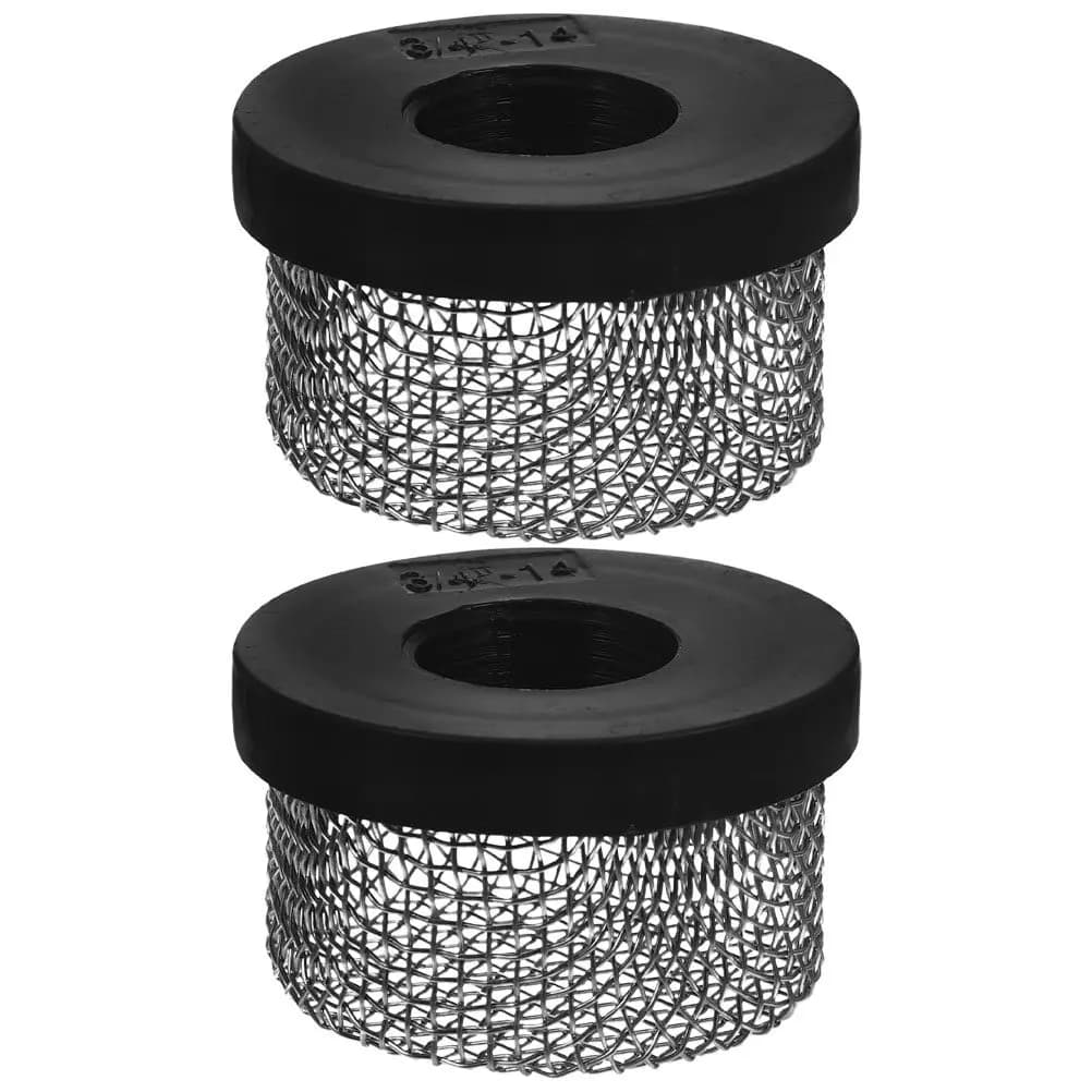 Exhaust valve filter for pool filter pump, easy to install, lightweight, compact, with metal mesh cover for water
