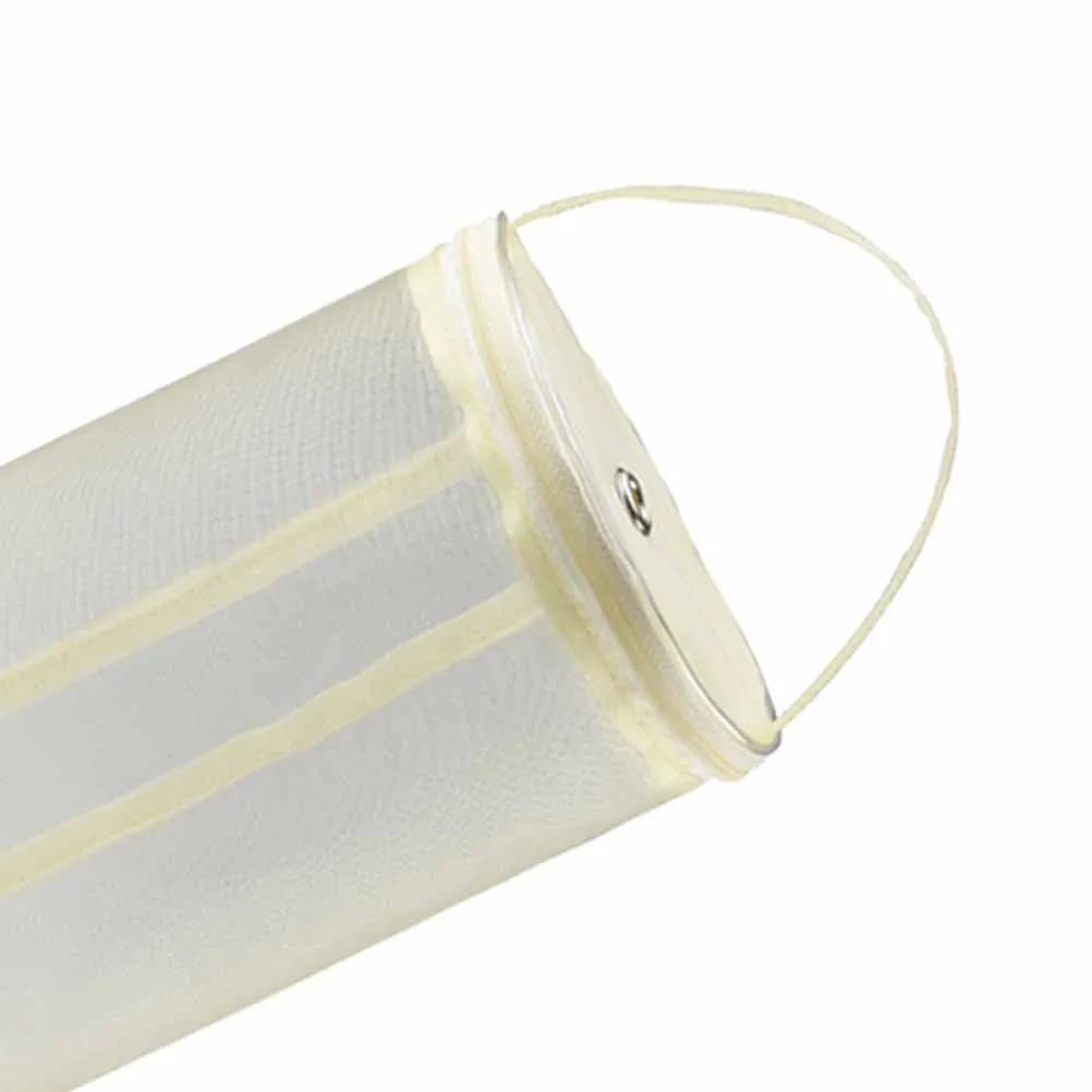 Borsa portaoggetti per maglieria Borsa organizer in filato a rete beige per uncinetti Forniture artigianali in lana fai da te Supporto naturale senza profumo