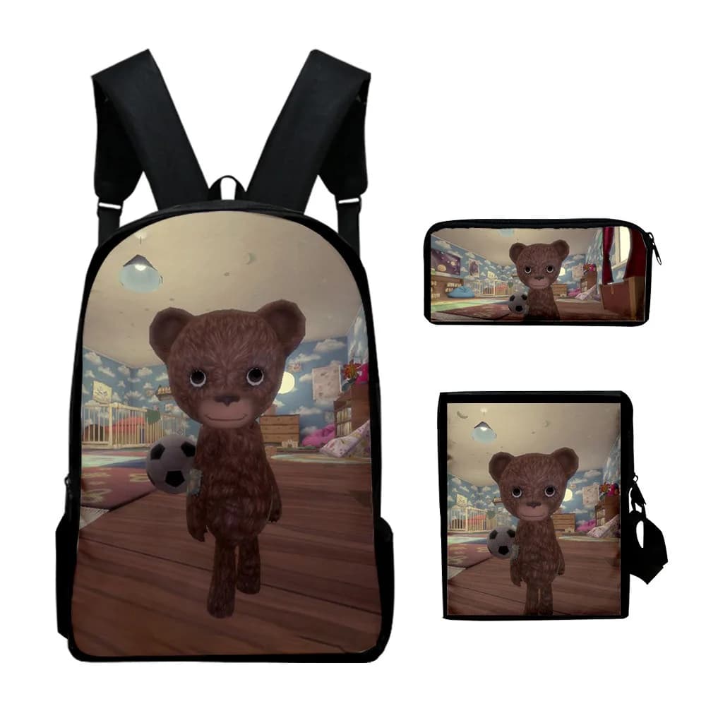 Hip Hop Popular Among the Sleep 3D Print 3 pieces / set School bags for students Backpack for laptop Backpack Inclined Shoulder Bag