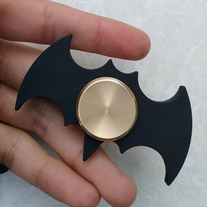 Fidget Spinner Metallo a forma di pipistrello Anti-ansia e giocattoli antistress Gadget fantastici ADHD per bambini Adolescenti Adulti Idee regalo