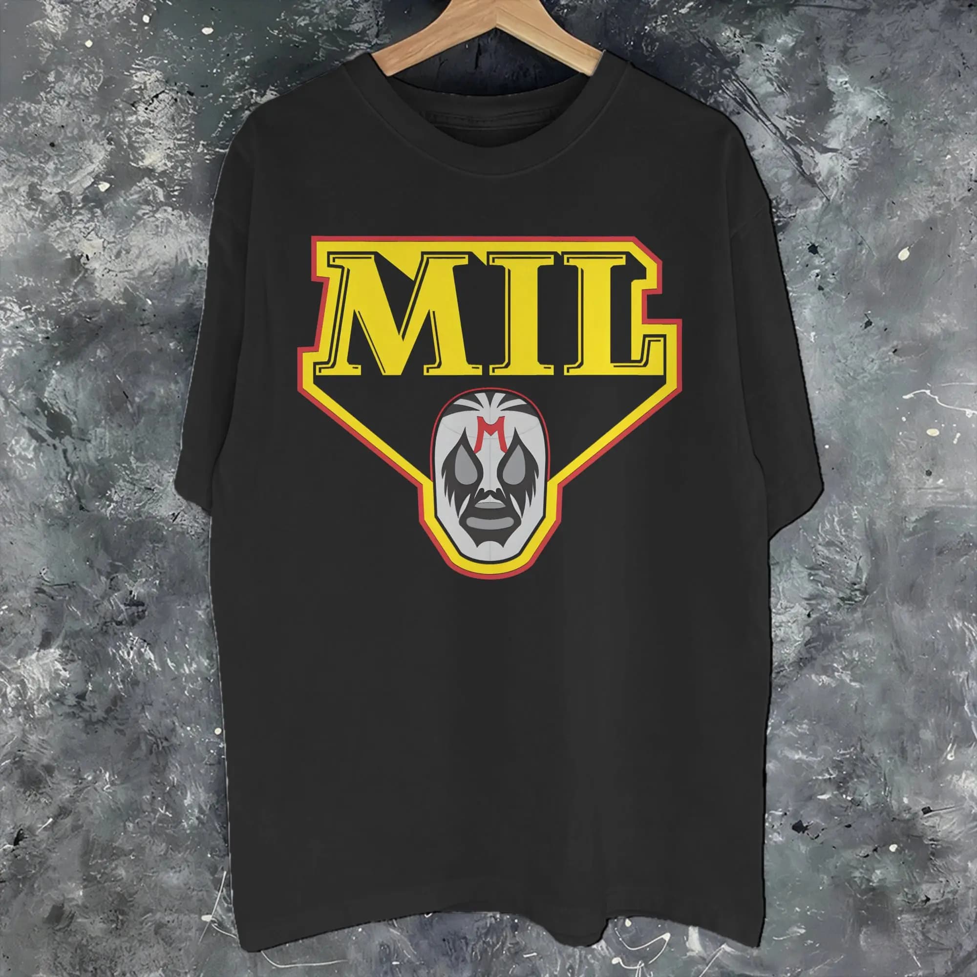 Magliette con Stampa Grafica Mil Mascaras, Accessori per Maschera da Lottatore Messicano, T-Shirt in Puro Cotone per Uomo e Donna