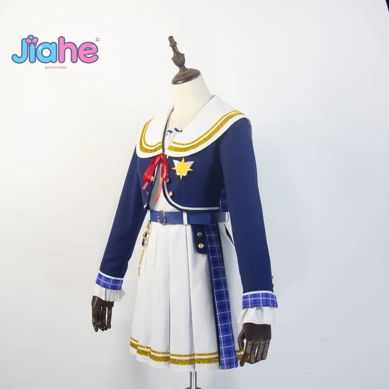 Aikatsu Planet! Cosplay Costume Hana Ruli Beat Shiori Q-Pit Rose Girl Sweet JK Sailor Dress Shirt Halloween Party New Uniform