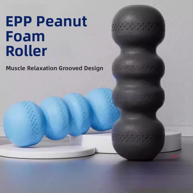 Rullo in schiuma per yoga per il rilassamento muscolare, fitness, fascia, palla a forma di arachide, dimagrimento gambe, attrezzatura per esercizi adatta ai principianti