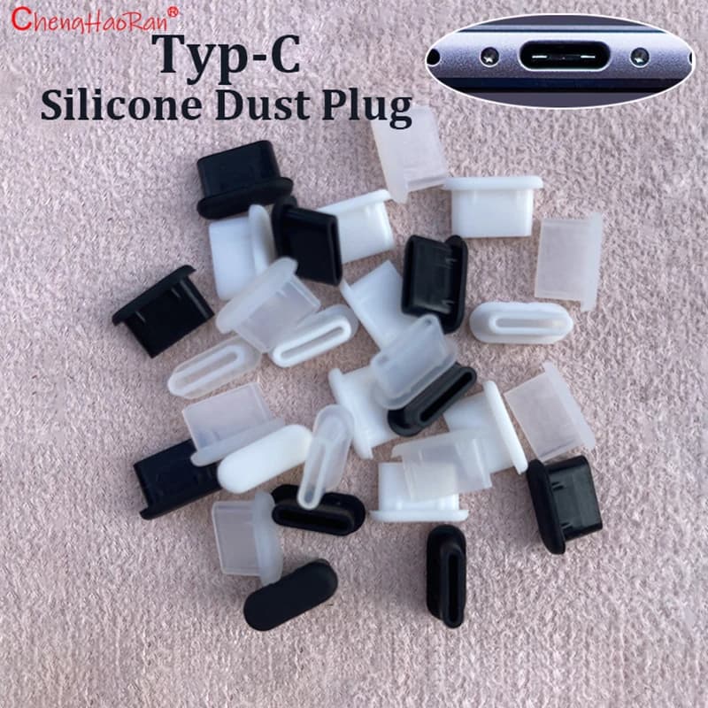10/20/30PCS Tipo-C Tappi antipolvere in silicone Telefono Porta di ricarica USB Copertura protettiva Tipo C Tappo antipolvere per Samsung Xiaomi Huawei