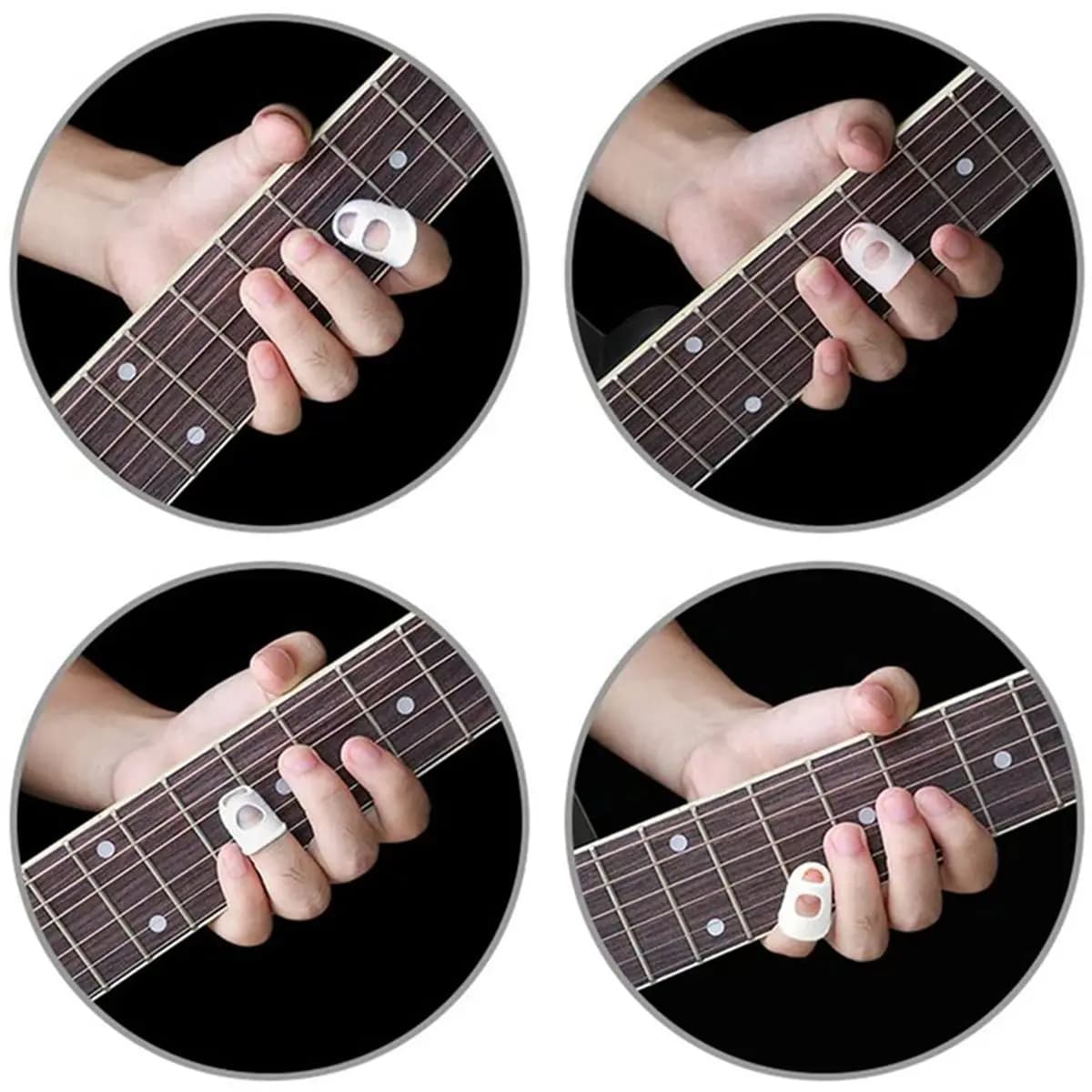 TUREBG 160 Pezzi Protezioni per Dita, 5 Misure di Copridita per Ukulele, per Chitarra e Strumenti a Corda