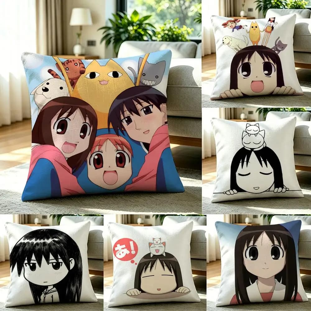 1A-Azudaioh Set di fodere per cuscini in lino naturale, decorazione tutto in uno per divano, camera da letto e sedia