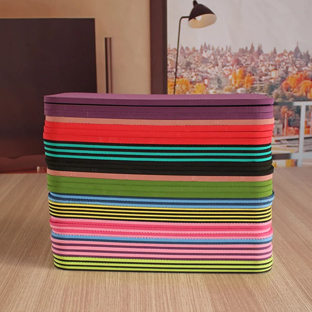 6 pieces cushion yoga cushion seat thickened 34x17x0.6 cm comfortable kneel cushion for sport pilates gym workout mat external extension