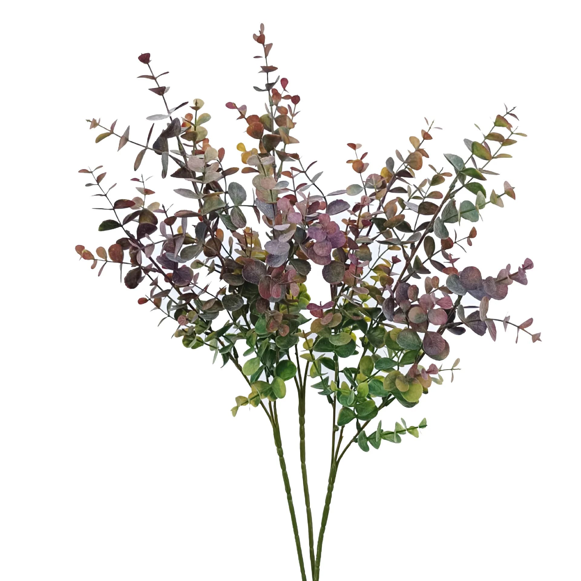 26 inch long branch artificial eucalyptus tree, artificial plants, coin-shaped leaves, home decoration, weddings, compositions, scene objects for photography