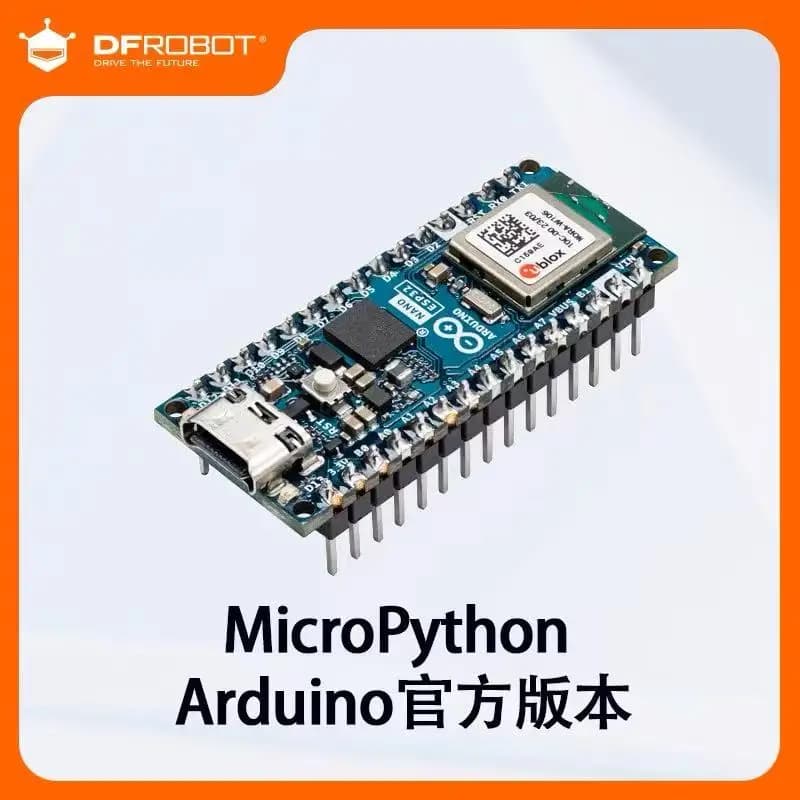 La scheda di sviluppo Arduino Nano ESP32 con microcontrollore montato su pin supporta il controllo master WiFi Bluetooth