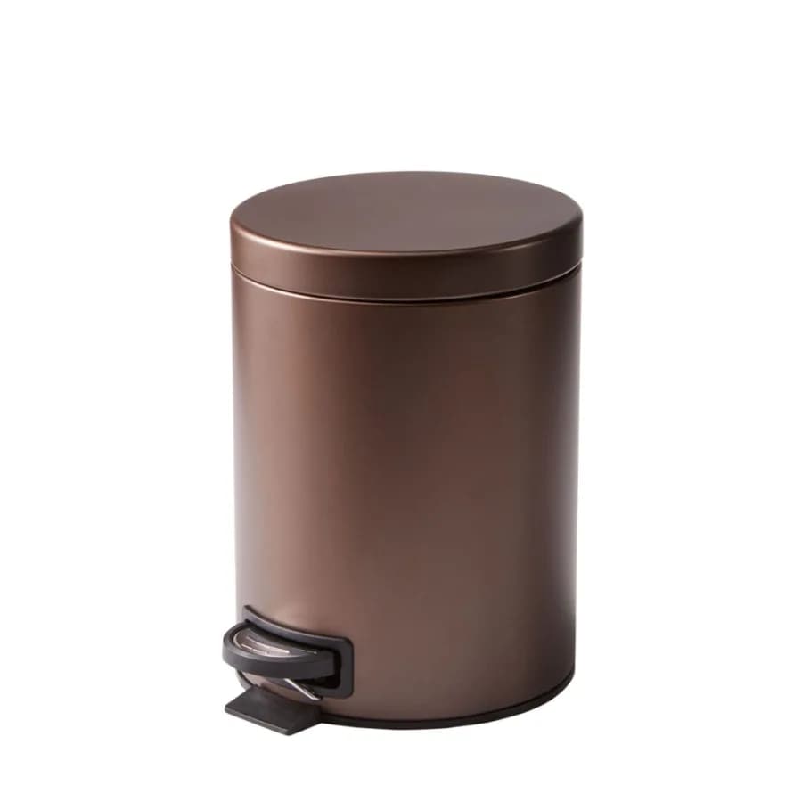 Bronze SS 1.3 Gallon Metal Bathroom Waste Basket