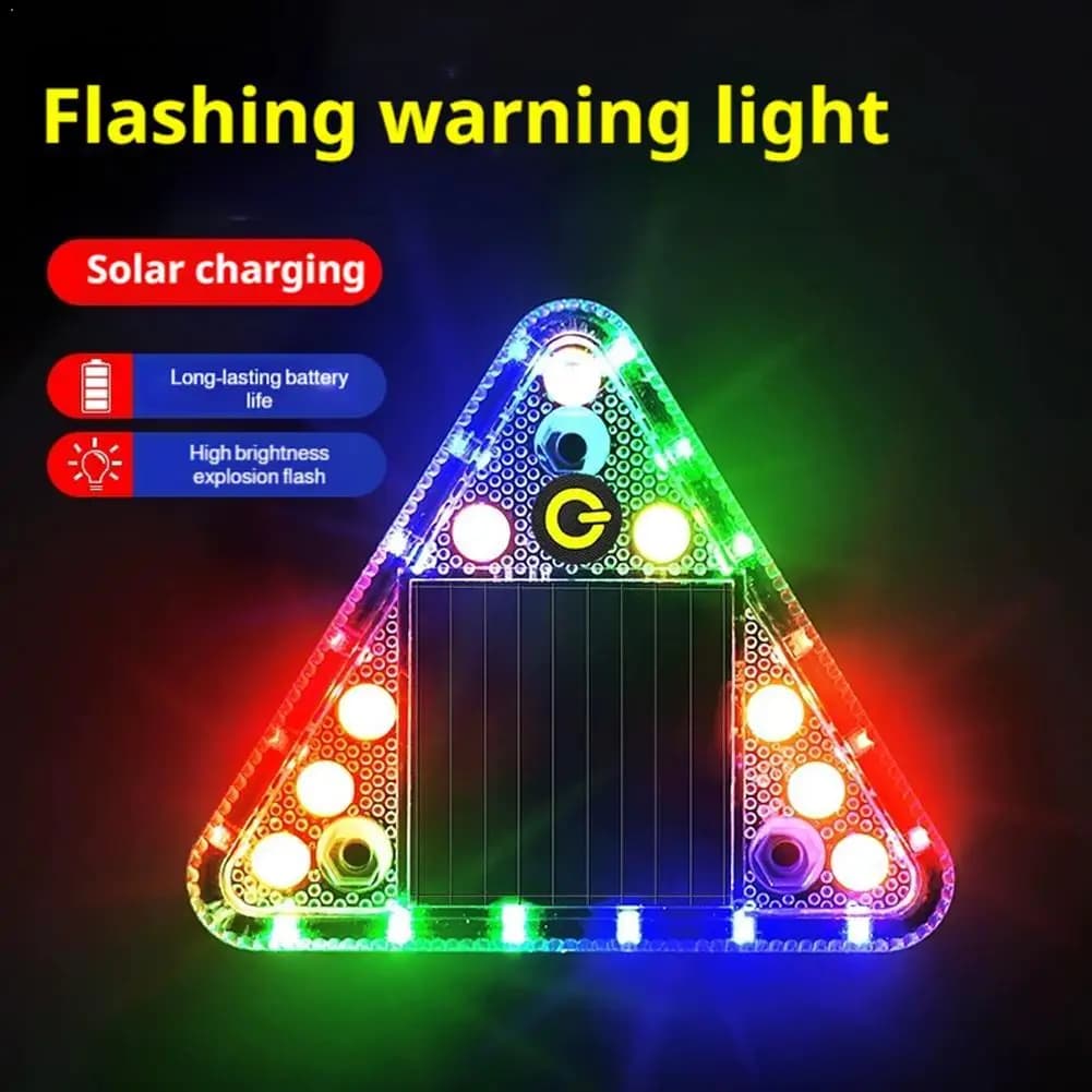 Luce Stroboscopica LED per Auto e Camion, Luce di Segnalazione Solare Anti-Collisione, Luce Lampeggiante Posteriore per Camion, Lampada di Emergenza per Auto e Camion