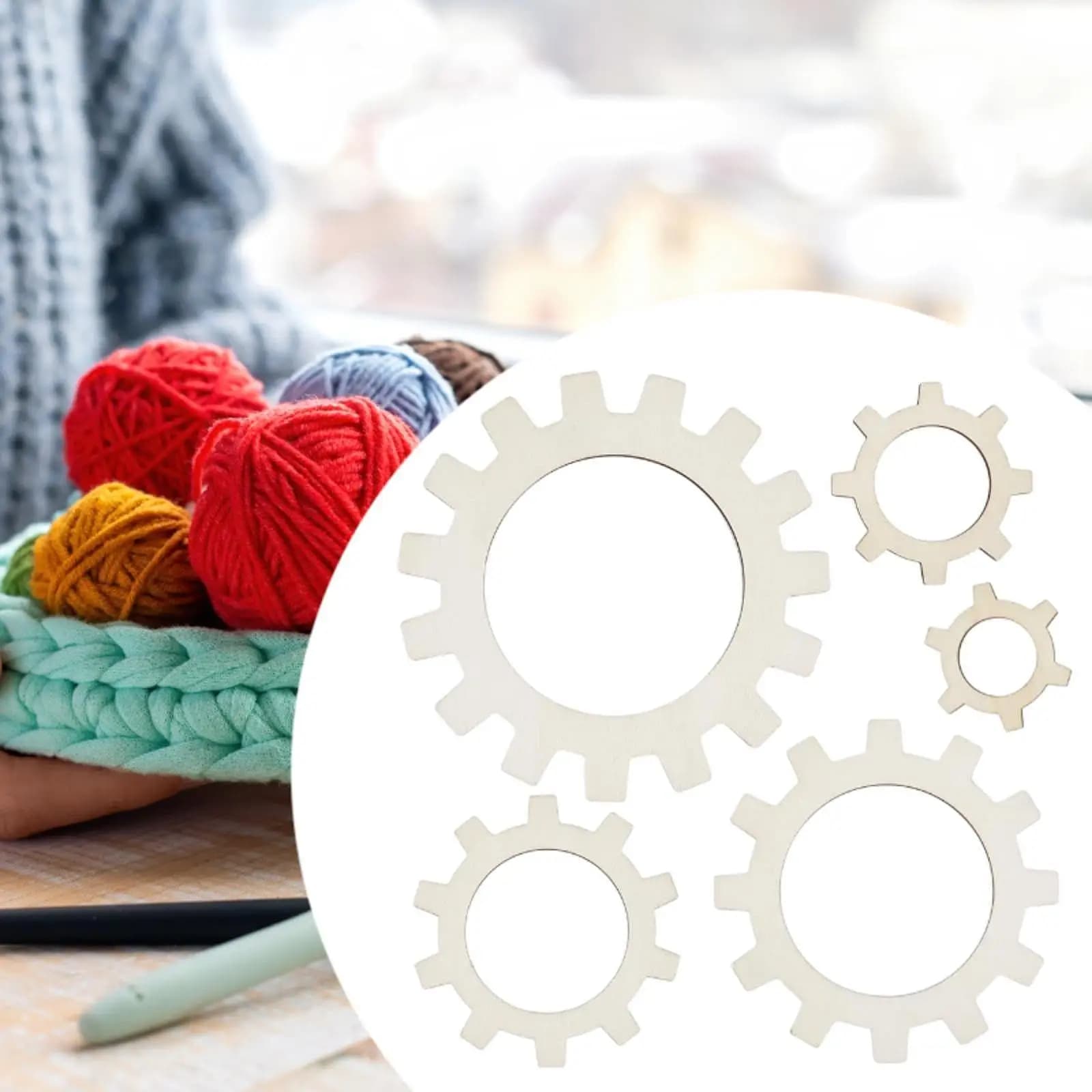 5x Flower Knitting Loom Kit Round Loom Multipurpose Knitting Yarn Loom Weaving Flowers Tool