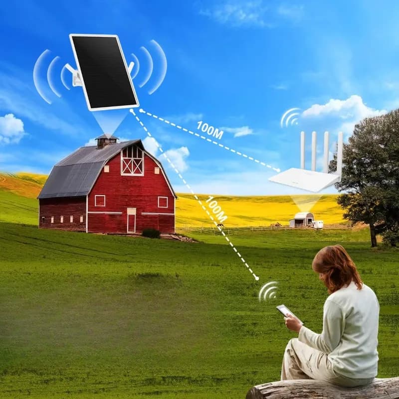 Amplificatore di segnale WiFi solare in plastica resistente, ripetitore wireless per accessori di monitoraggio