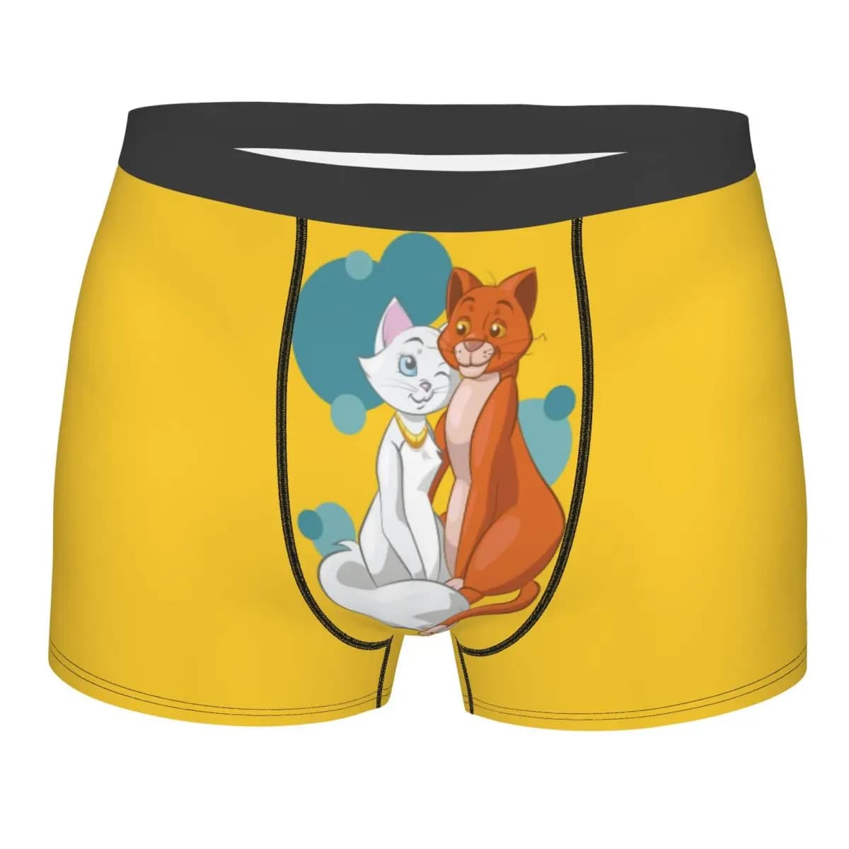 Boxer da Uomo Personalizzati con Stampa Cartoon Duchess, Slip Traspiranti