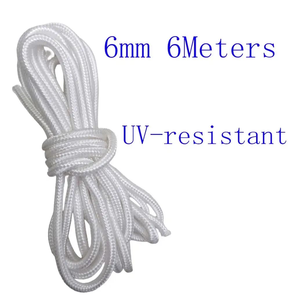 6Meters 6mm Side UV-resistant Inflatable Boat gunwale line Water Fishing Raft Side Rope Safety Line