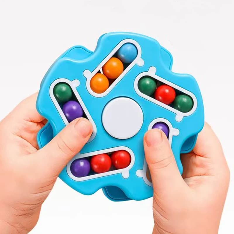 Fidget Spinner Fagiolo magico Rotante Rompicapo Educativo Puzzle Ansia Alleviare lo stress Giocattoli Regali per adolescenti Ragazzi Ragazze