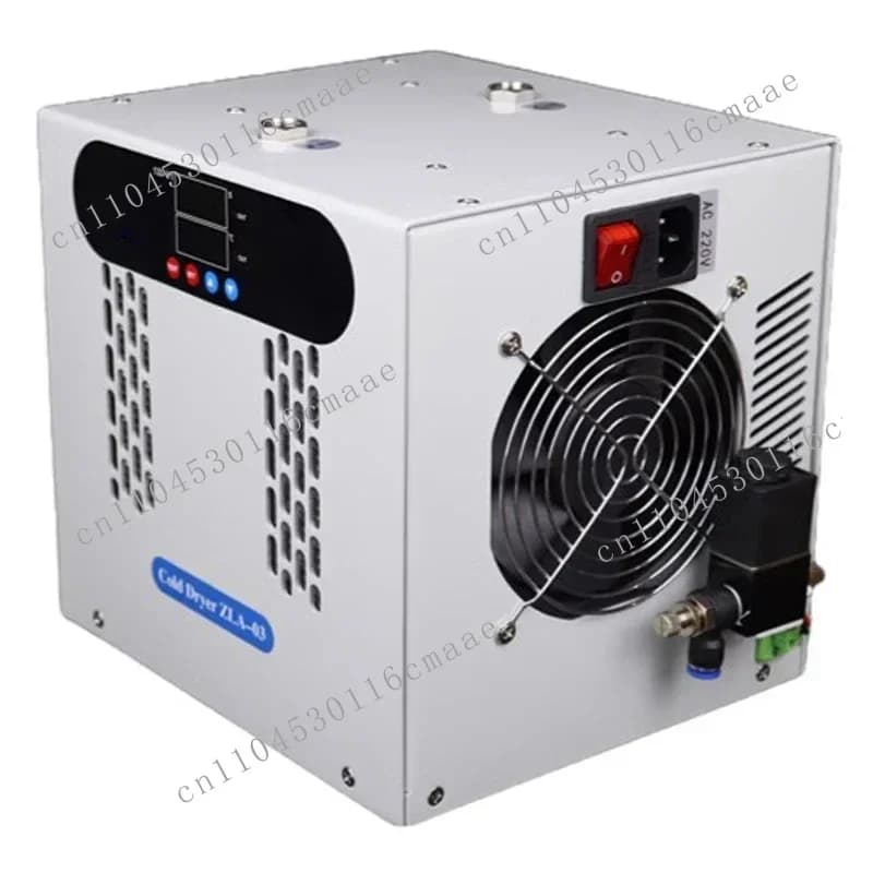 Nuovo essiccatore refrigerato da 200 l/min, condensatore elettronico, filtro di deidratazione dell'aria compressa, deumidificatore refrigerato