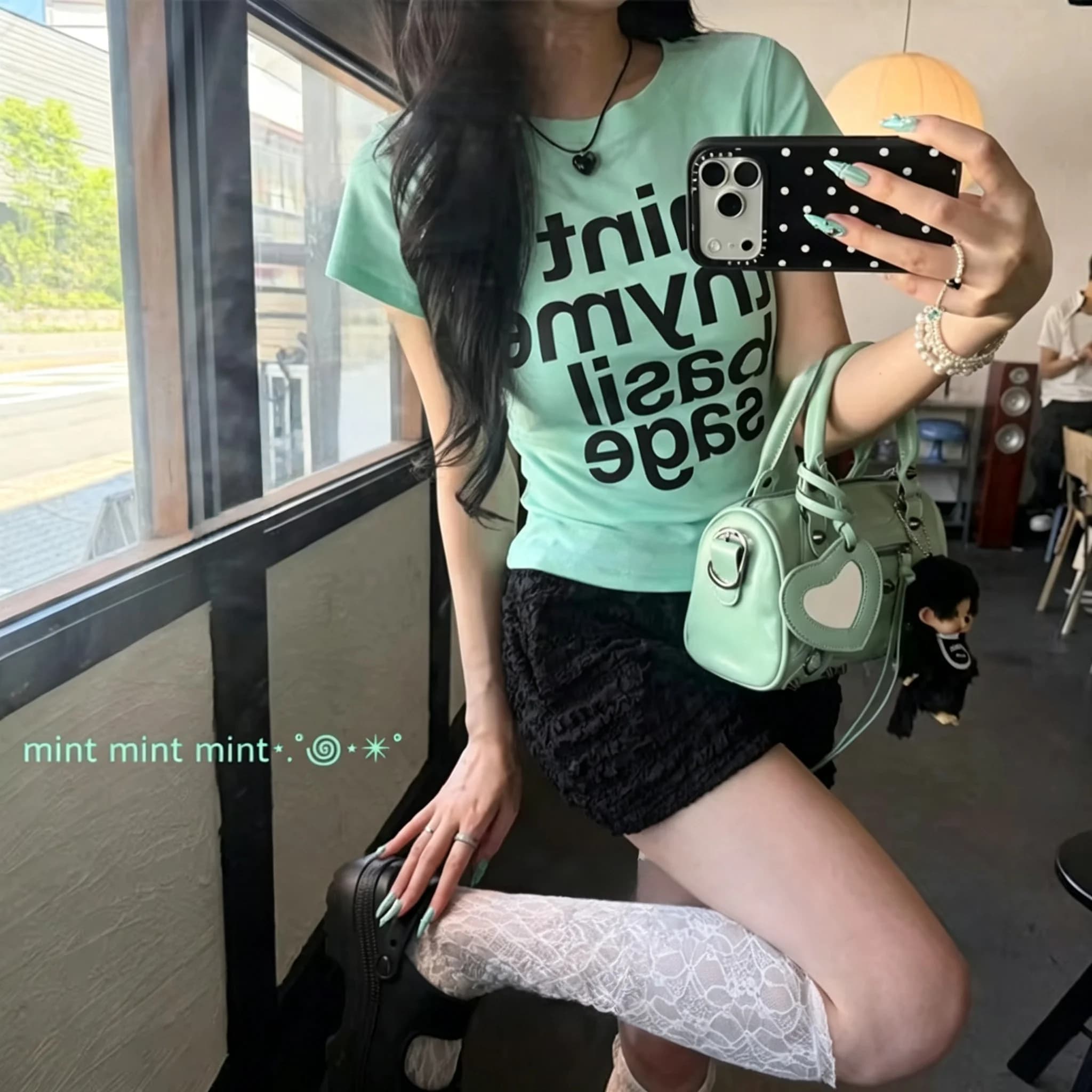 Women's Summer Letter Print Minimalist Short Sleeve T-shirt For Harajuku Y2K Coquette Daily Fresh Cute Fashion Casual Wear