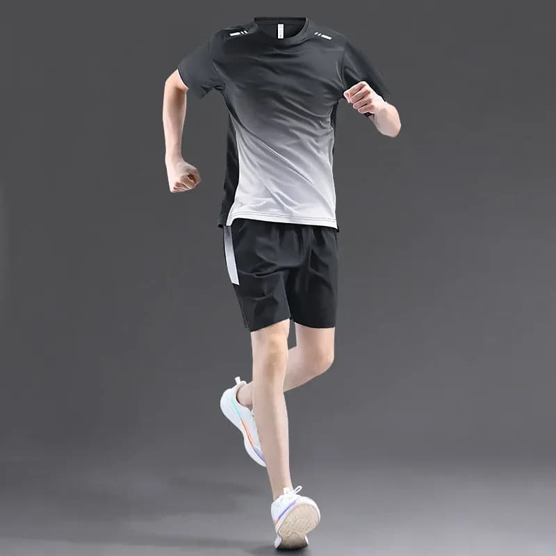 2026 Summer Running Men's Sportswear Fitness Quick-Drying Clothes Men's Professional Training Suit