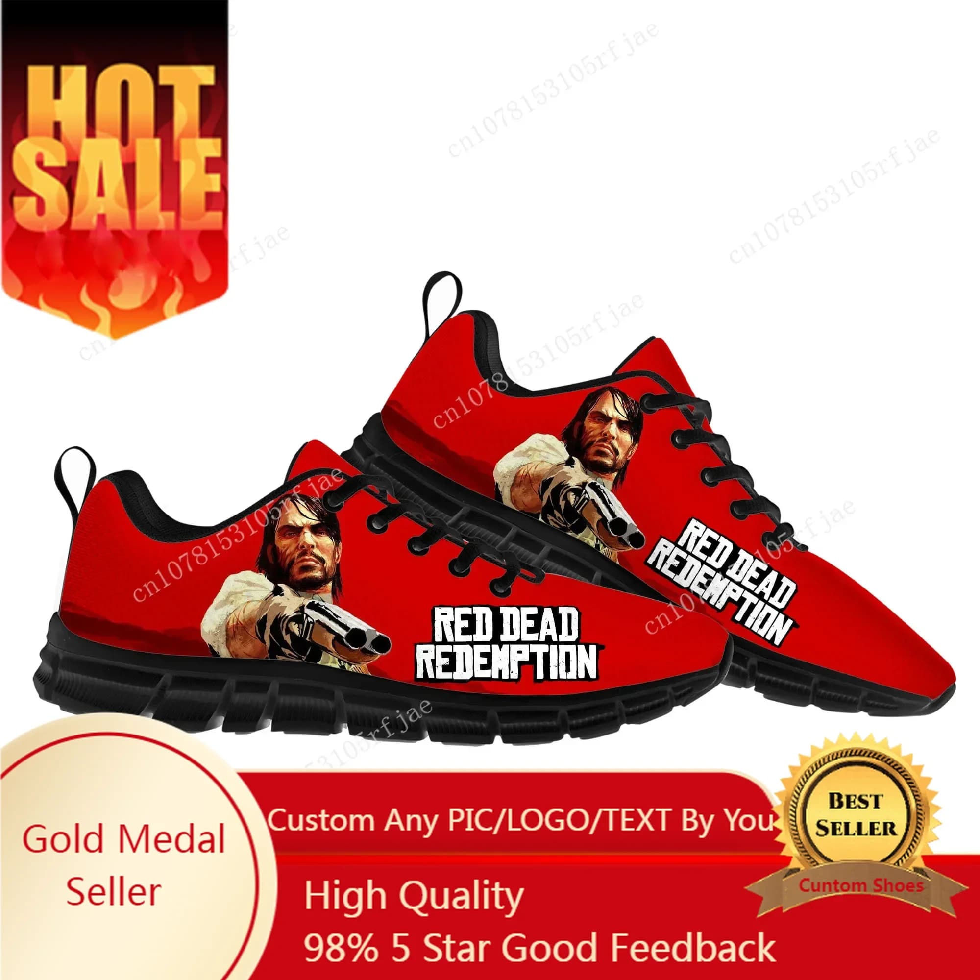 Videogioco Red Dead Redemption Scarpe sportive Scarpe da ginnastica da donna per uomo Scarpe da ginnastica personalizzate