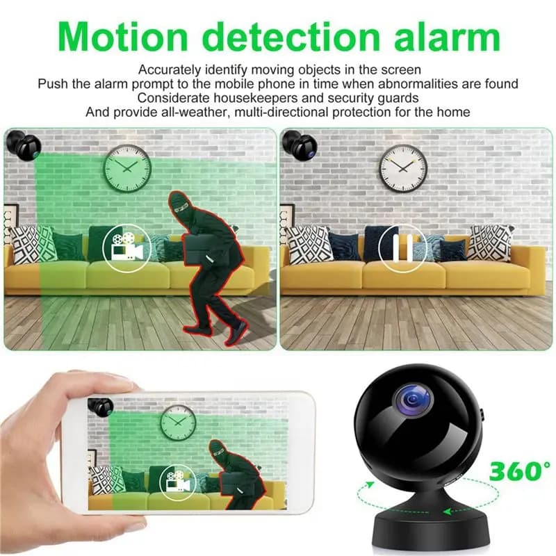 ABVO-2X Wireless Security Camera Outdoor, 1080P Security Camera Wifi With Outdoor Night Vision Surveillance Indoor Home