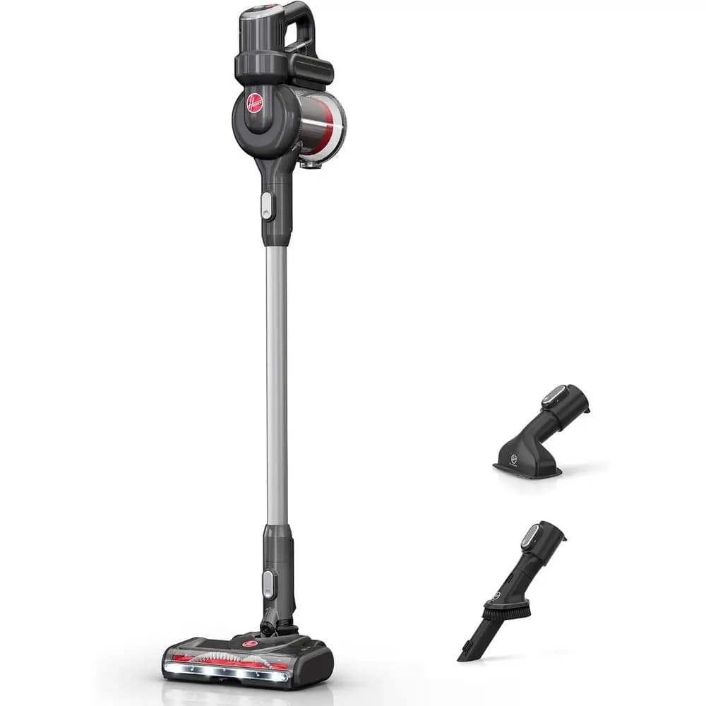 Excelerate wireless vacuum cleaner with accessories included, for rugs and hard floors, light design, powerful aspiration, LED lights