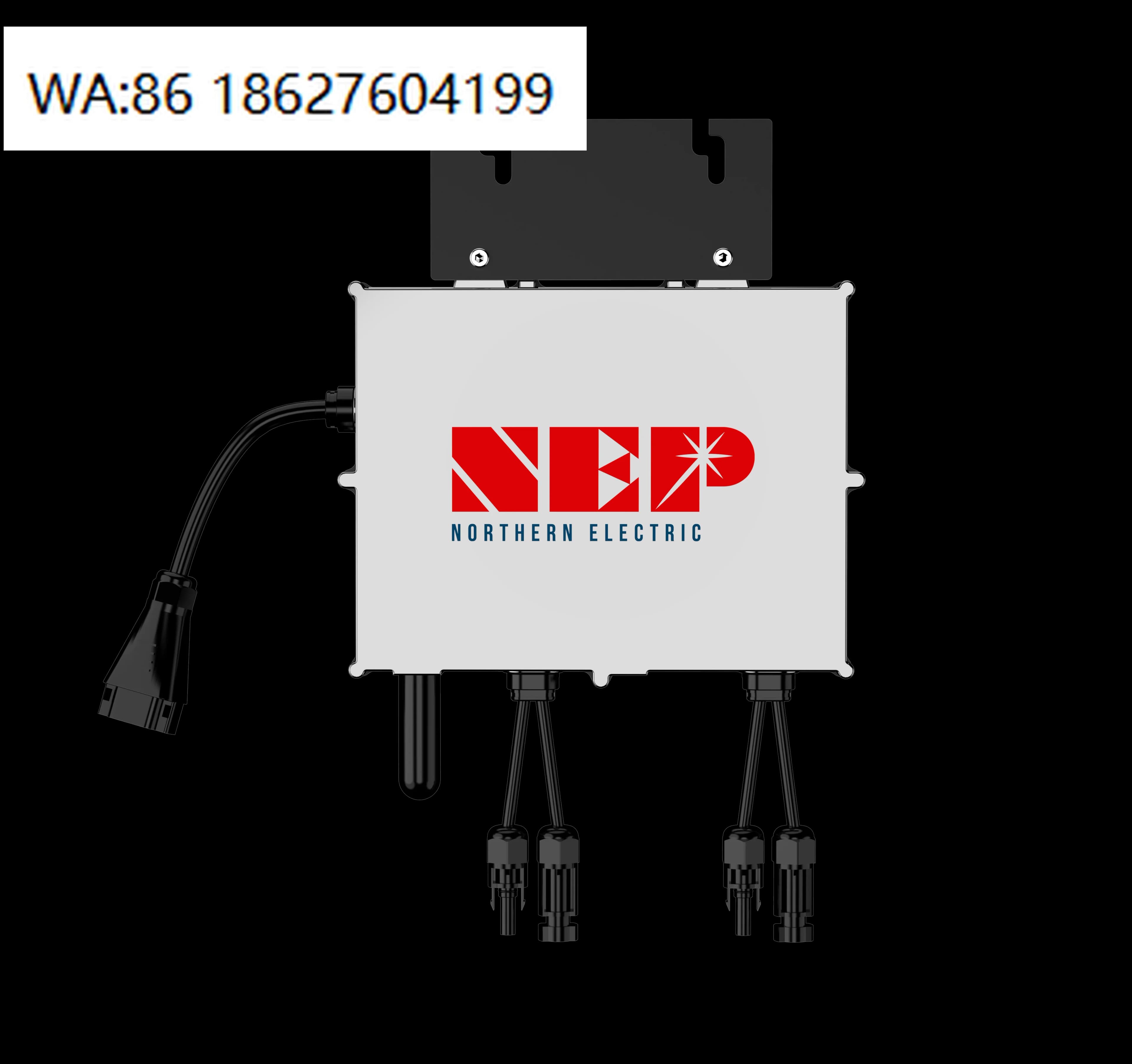 Microinverter da 2000W per rete elettrica, impermeabile, con WiFi, Smart MPPT, Plug and Play, per sistema solare domestico da balcone.