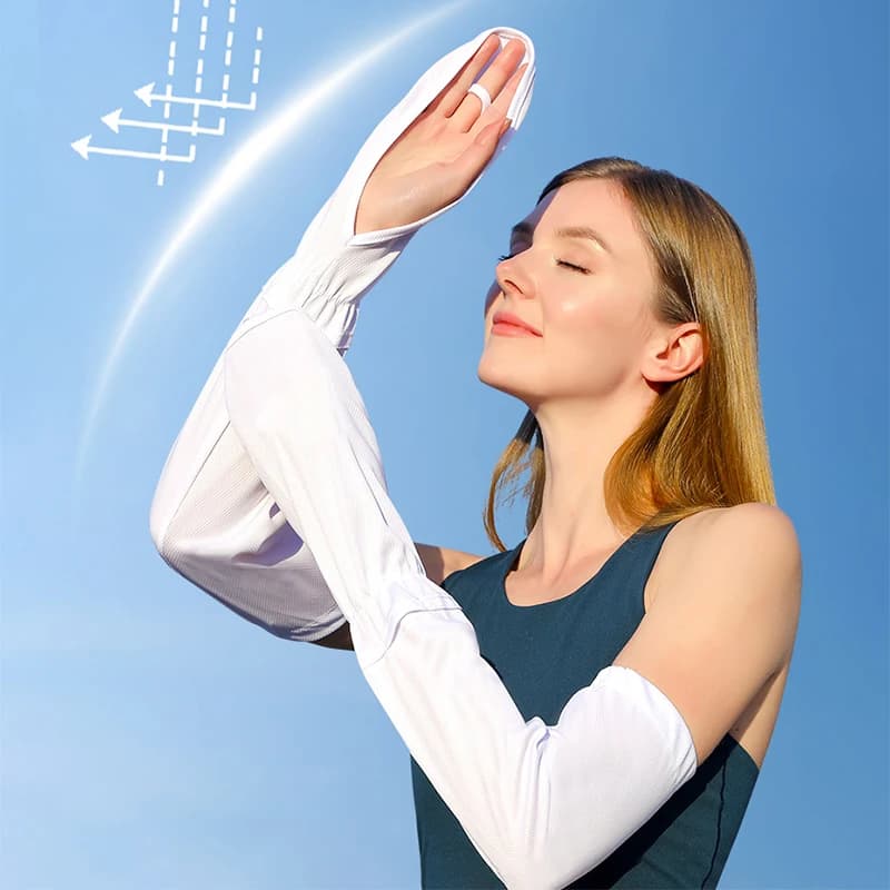 Maniche Anti-UV Estive da Donna per Guida e Ciclismo, Protezione Solare a Manica Lunga, Comode e Anti-Scottatura