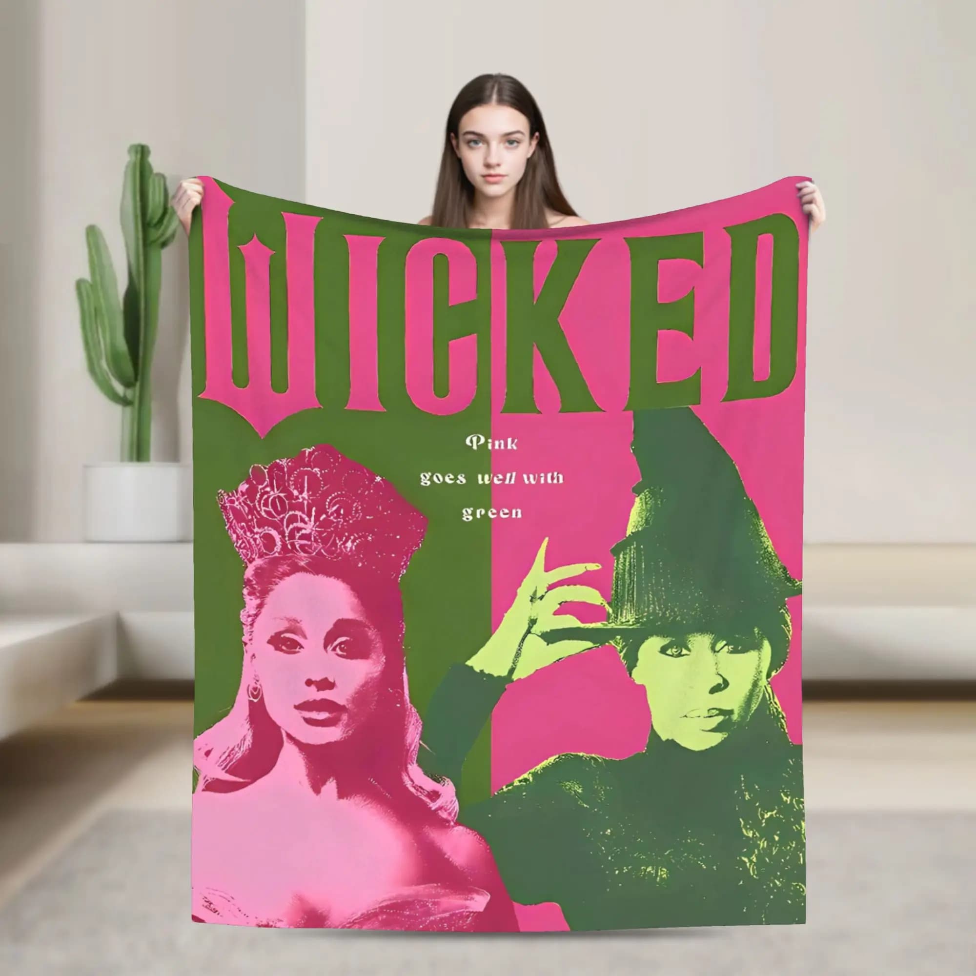 Wicked 2 Hot Movie Warm Soft Blankets Airplane Travel Plush Bedding Throws Novelty Couch Chair Flannel Bedspread Sofa Bed Cover