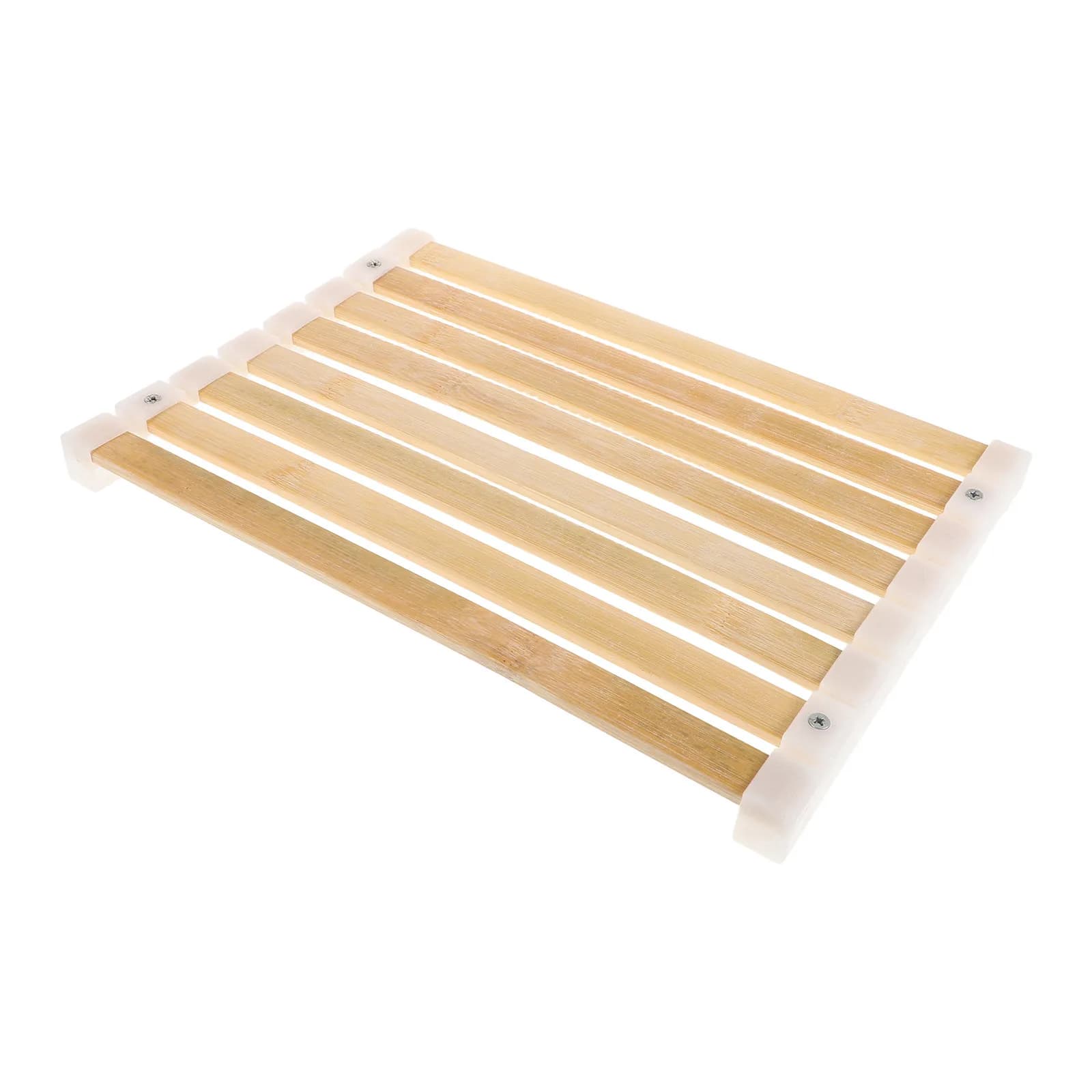 Bamboo Sauna Sitting Mat Handcrafted High Temperature Resistant Bath Mat Bathroom Floor Rug Non Slip Quick Drying