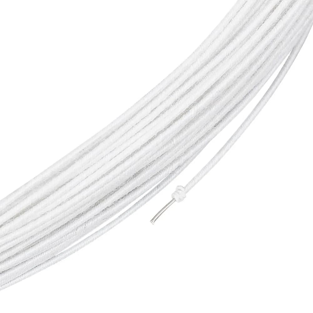 21.8 Yards White Floral Wires 20 Gauge Cotton Covered Millinery Wire Iron Stem Wires for Florist Crafts Making Sewing making kit