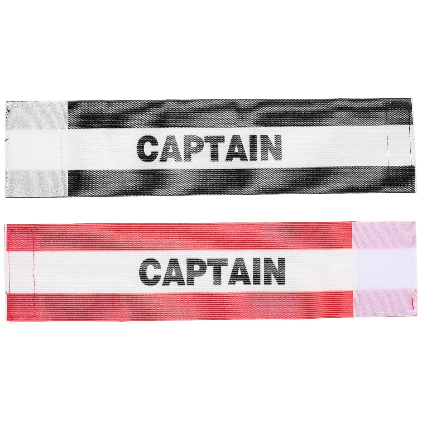 2 Pezzi Fascia da Capitano per Calcio Regolabile in Nylon Elastico Resistente all'Usura, Fascia Sportiva per Calcio e Basket