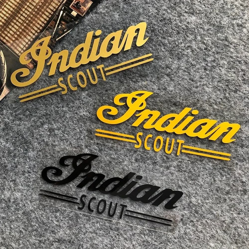 Adesivi Vintage Stile Indiano per Moto, Decalcomanie Impermeabili per Serbatoio e Carrozzeria per Motociclette