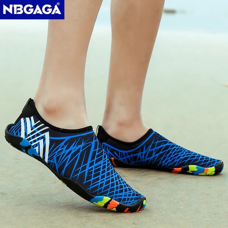 Unisex Water Shoes for Couples, Nude Foot Socks for Men and Women, Anti-slip, Beach, Swimming, Surfing and Diving