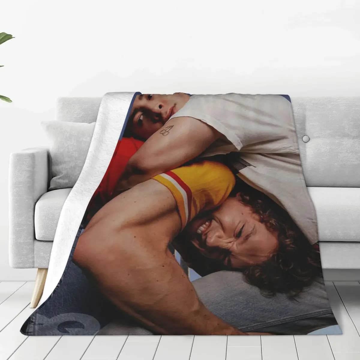 Heated Rivalry Shane Hollander And Ilya Rozanov Photographic Blanket Soft Warm Flannel Throw Bedding for Bed Travel Home Sofa