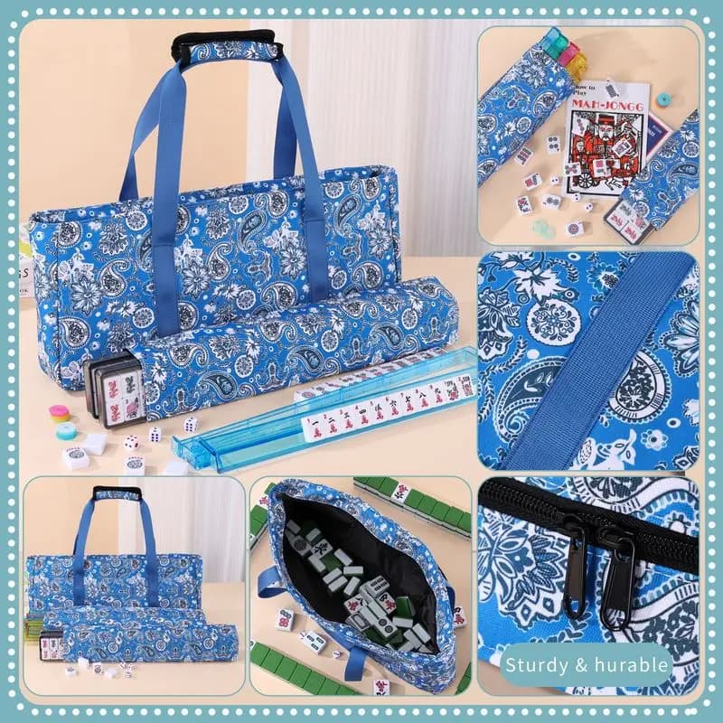 Cashew Mahjong storage bag three-piece set handbag travel bag multifunctional toiletry bag storage pouch