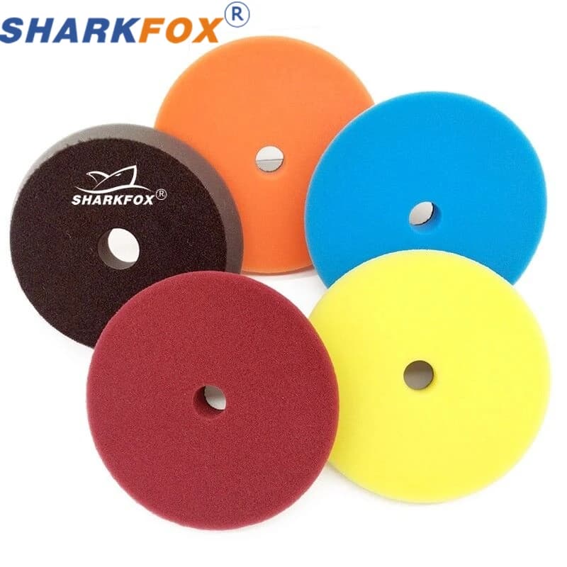 Tamponi per lucidatura in spugna di schiuma Sharkfox Tamponi per lucidatura per ceratura Spessore 5 pollici Durezza diversa Germania Tamponi per lucidatura automatica in spugna